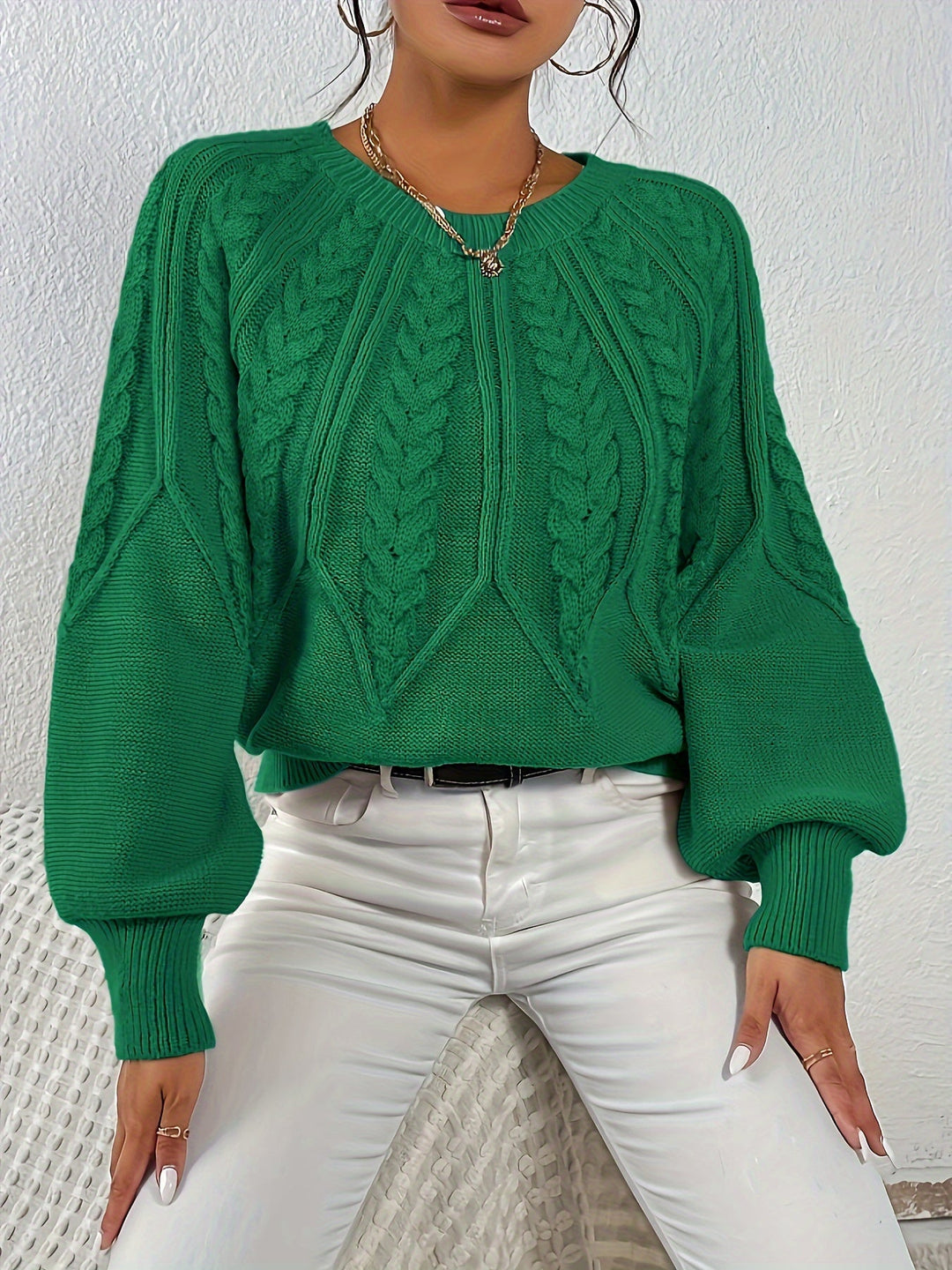 Eleanor | Relaxed Cable-Knit Sweater