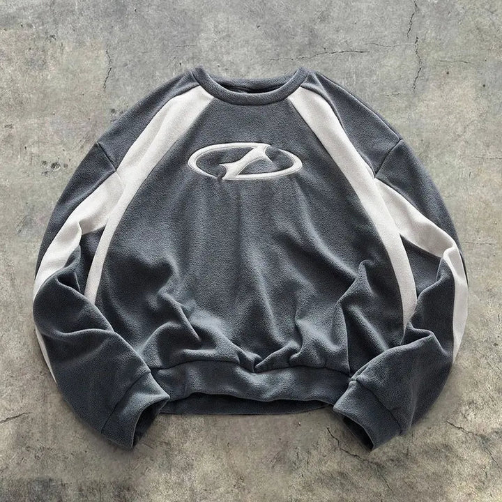 Men’s Casual Sweatshirt Crew Neck Long Sleeve Streetwear Pullover