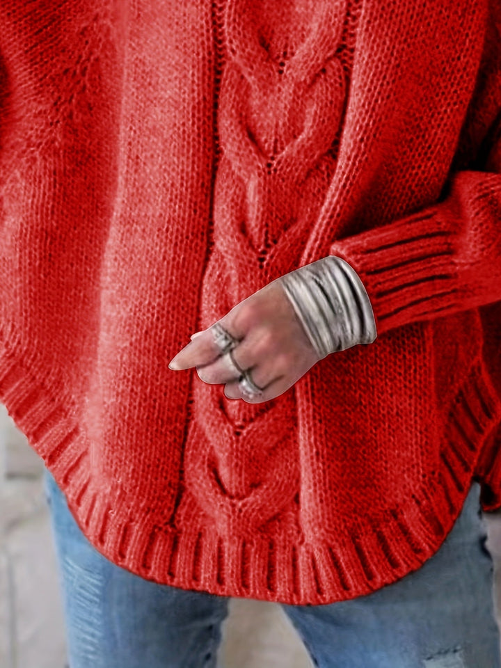 Gwendolyn | Cable-Knit High-Neck Sweater