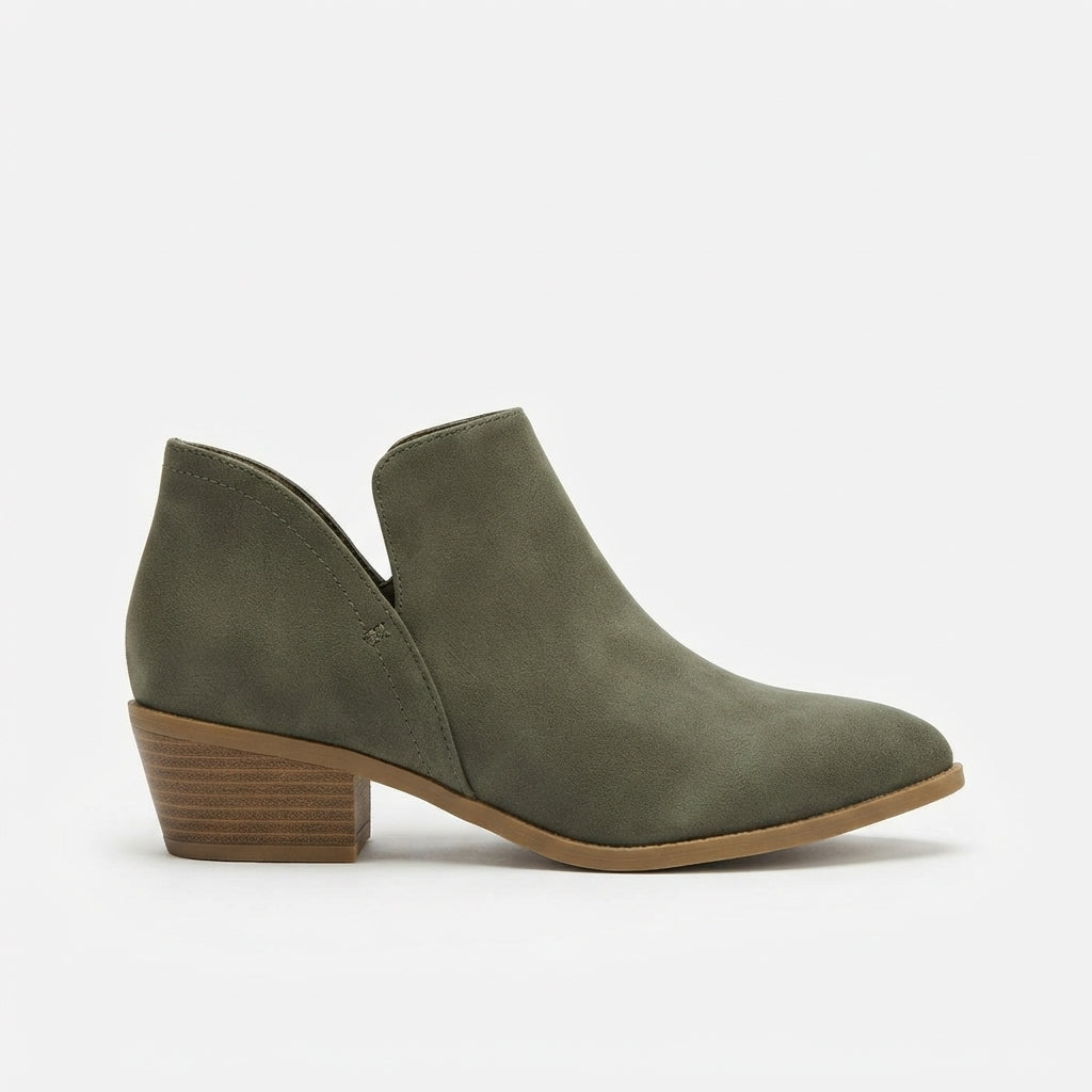 Women's Comfortable Heel Pointed Toe Ankle Boots