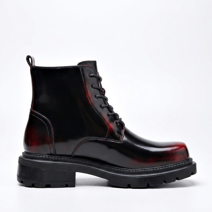Men's Combat Leather Ankle Boots