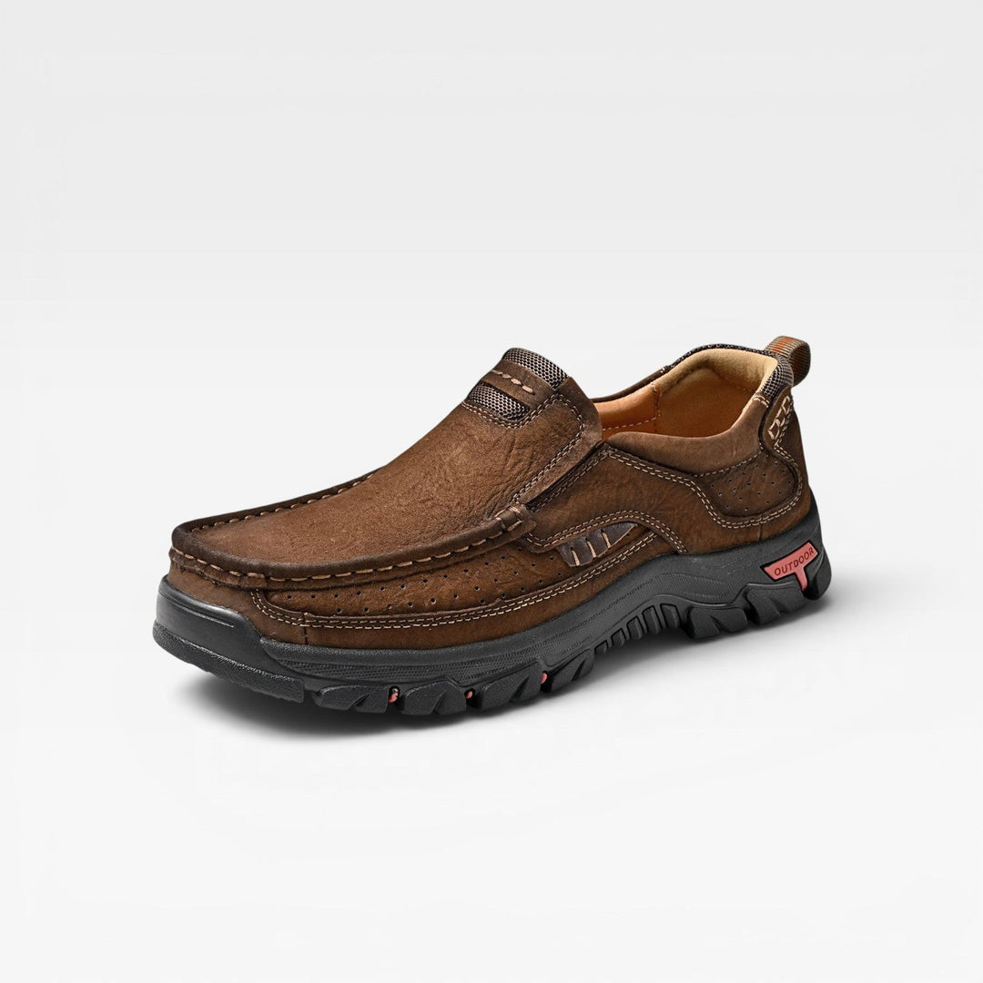 Men's Genuine Leather Ankle Boots – Comfortable Slip On Smart Casual Shoes