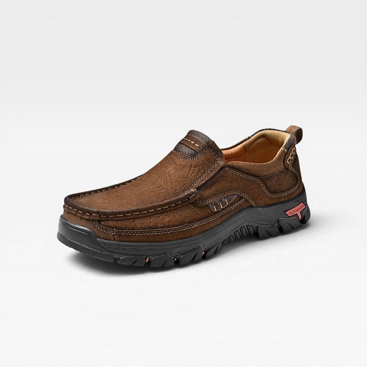 Men's Genuine Leather Ankle Boots – Comfortable Slip On Smart Casual Shoes