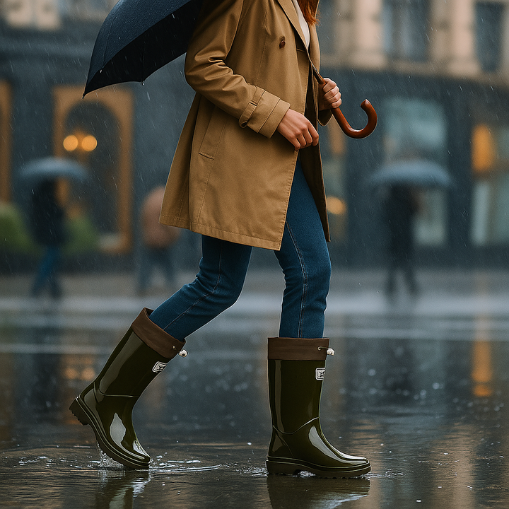 Women's Tall Rain Boots – Waterproof Adjustable Rubber Boots