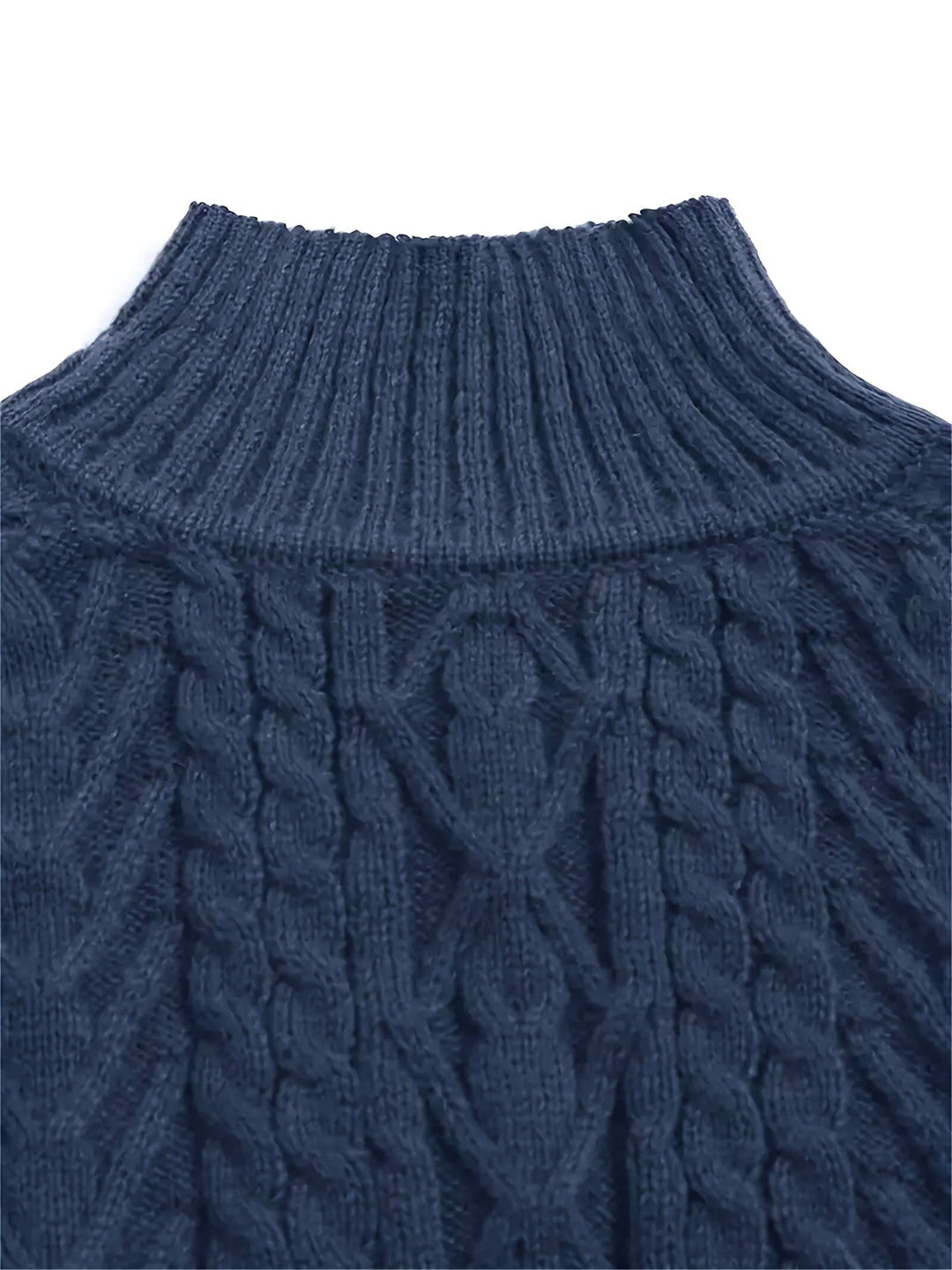 Eloise | Textured Half-Collar Sweater