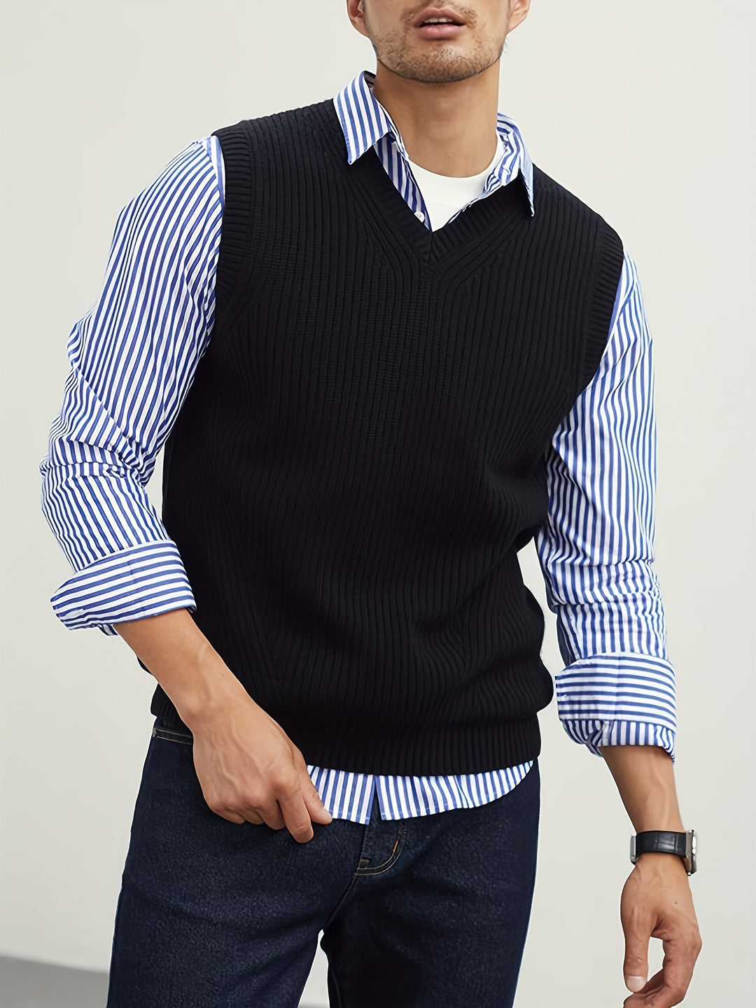 Trevor | Classic V-Neck Sweater Vest