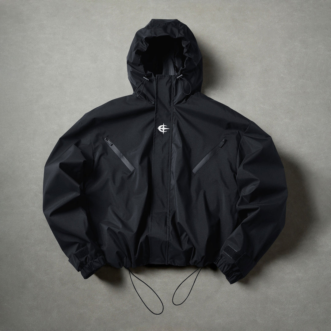 Men’s Hooded Windbreaker Jacket Casual Outdoor Zip Up Outerwear