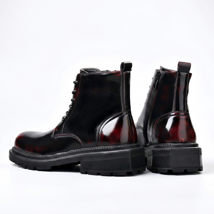 Men's Combat Leather Ankle Boots