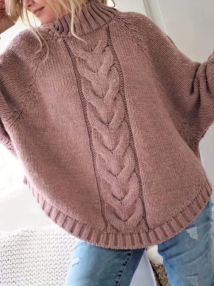 Gwendolyn | Cable-Knit High-Neck Sweater