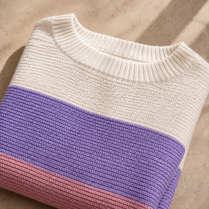Women's Colour-Block Oversized Sweater