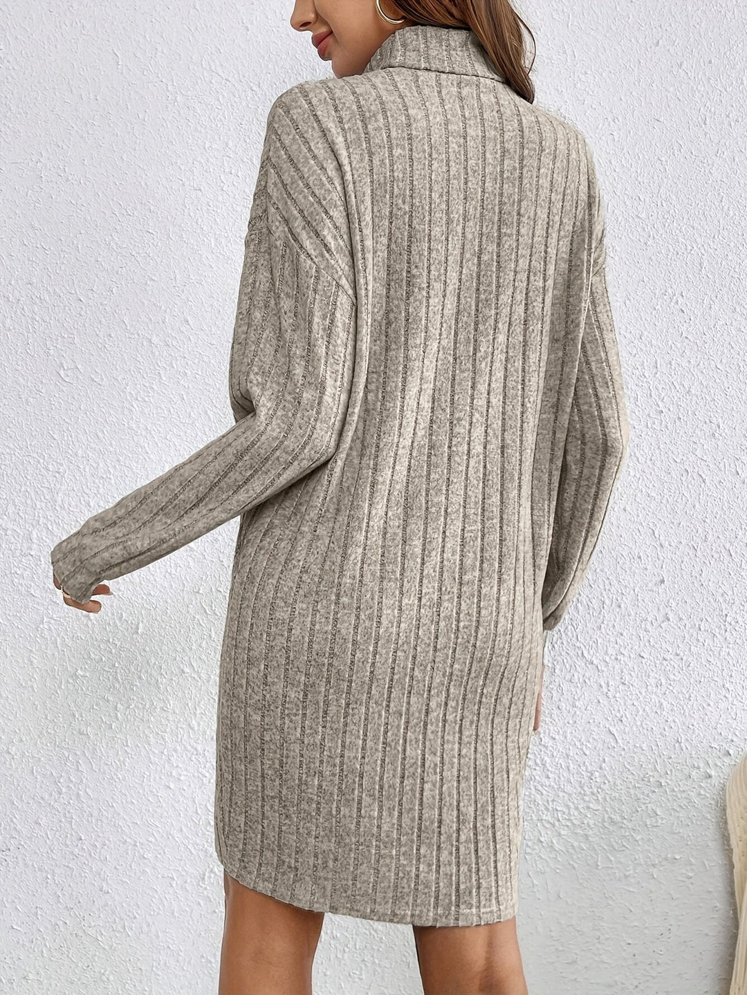 Beverly | Ribbed Textured Sweater Dress