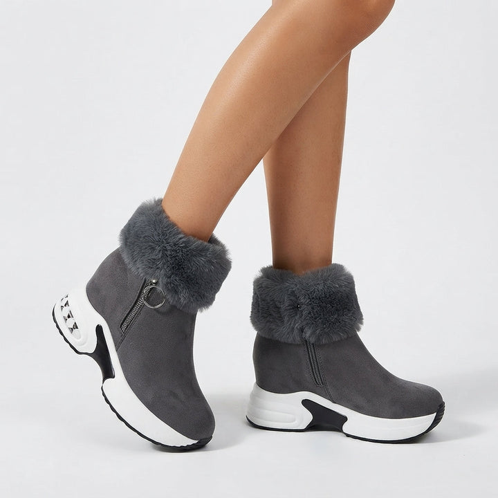 Women's Winter Fur Platform Ankle Boots