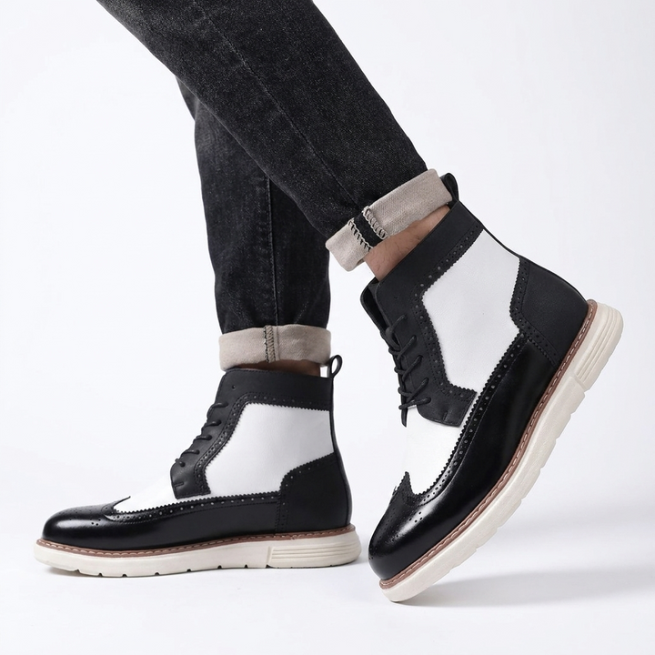 Men's Casual Brogue Ankle Boots