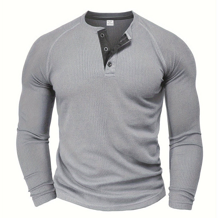 Men’s V Neck Shirt Long Sleeve Casual Everyday Wear Top