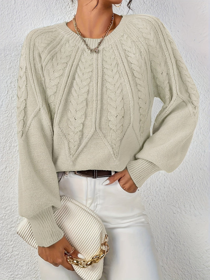 Eleanor | Relaxed Cable-Knit Sweater