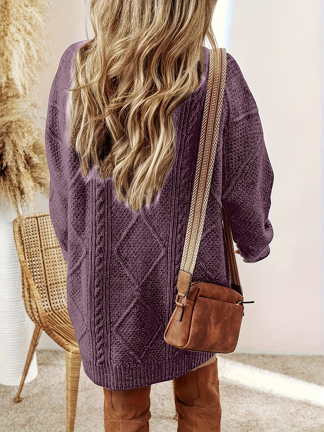 Wilhelmina | Cosy Cable-Knit Sweater Dress