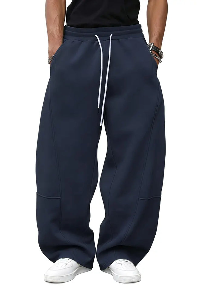 Men’s Casual Jogger Pants Loose Fit Drawstring Waist Everyday Trousers