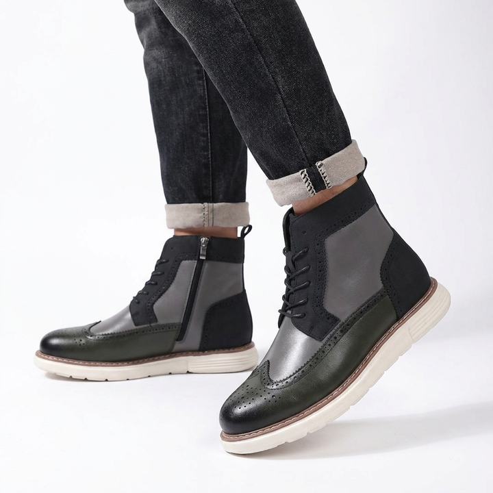 Men's Casual Brogue Ankle Boots