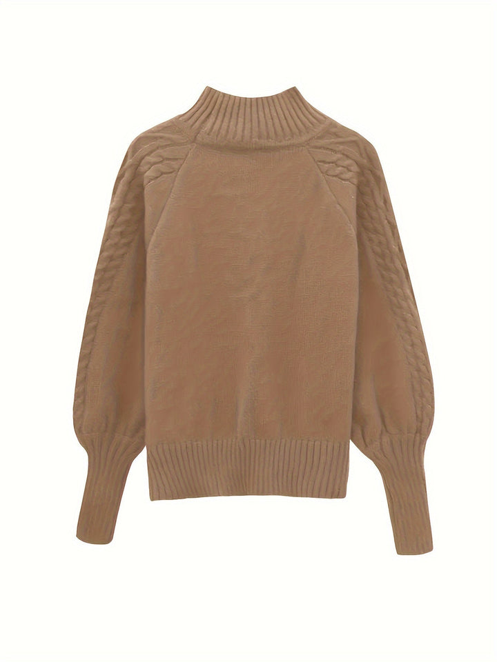 Eloise | Textured Half-Collar Sweater