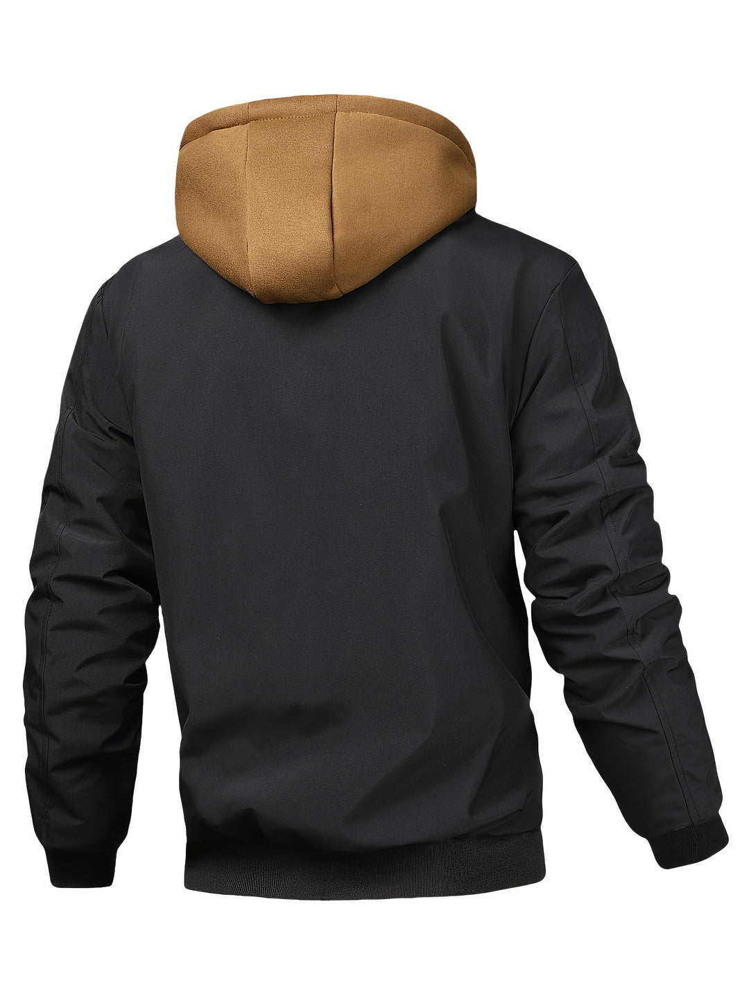 Men’s Hooded Bomber Jacket Casual Zip Up Utility Jacket