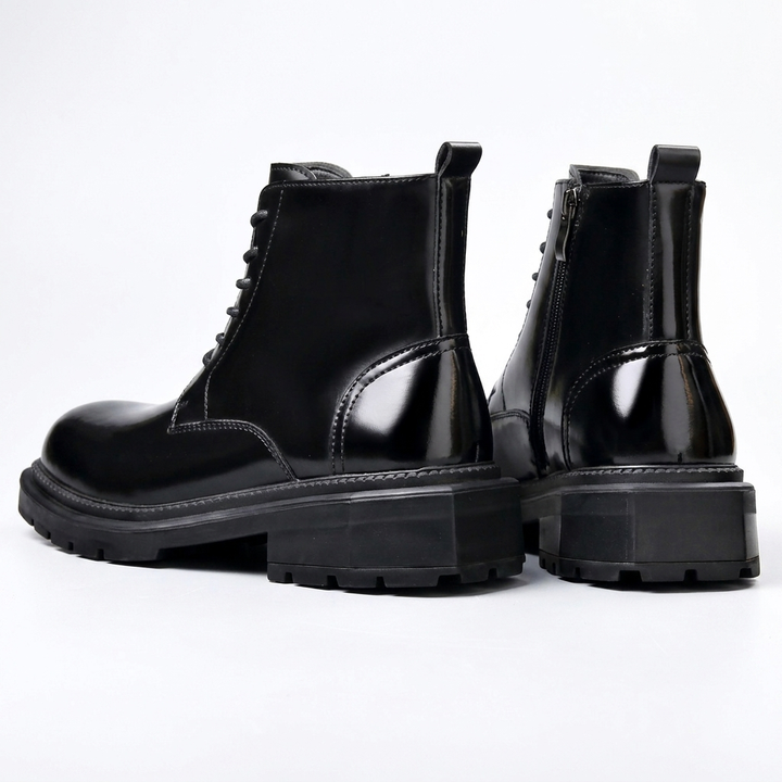 Men's Combat Leather Ankle Boots