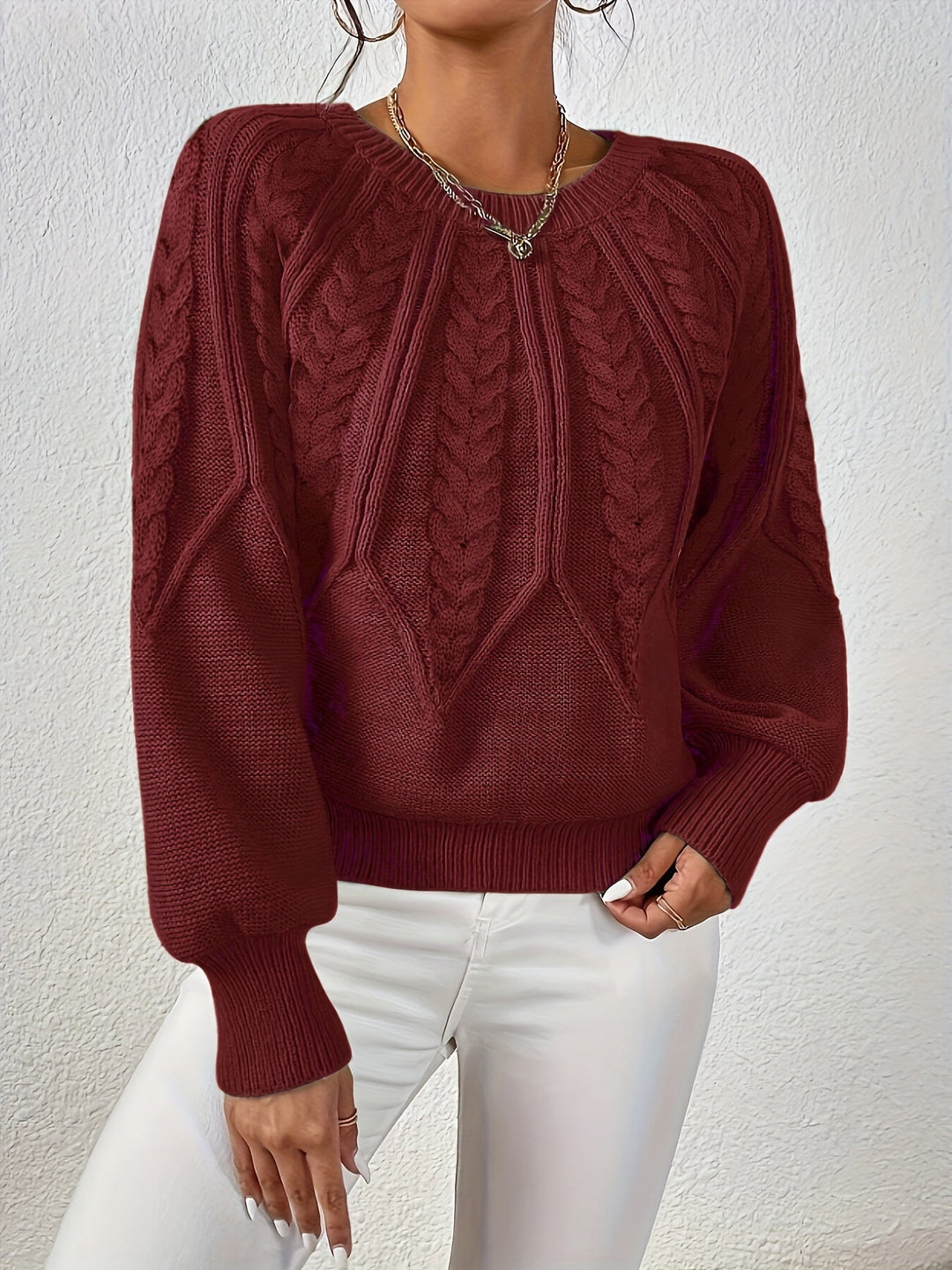 Eleanor | Relaxed Cable-Knit Sweater