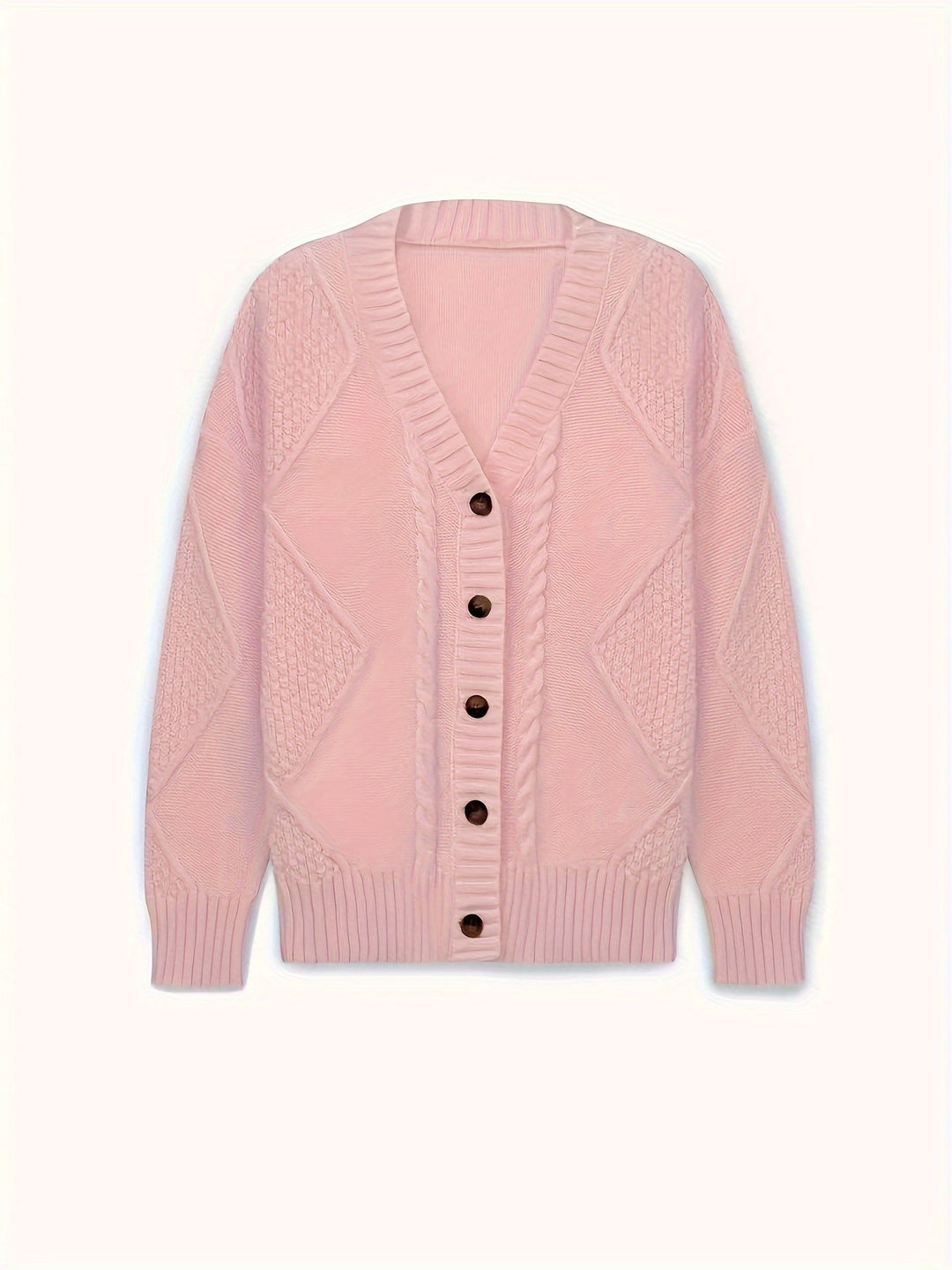 Harlow | Cable-Knit Button Cardigan