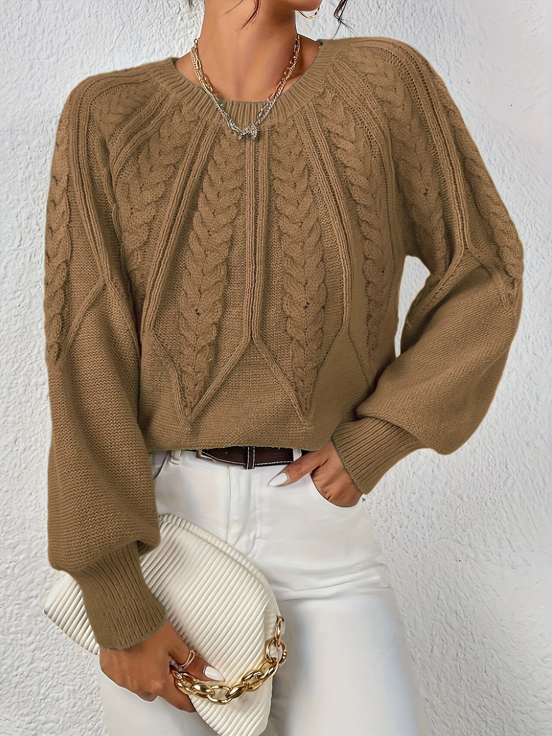 Eleanor | Relaxed Cable-Knit Sweater