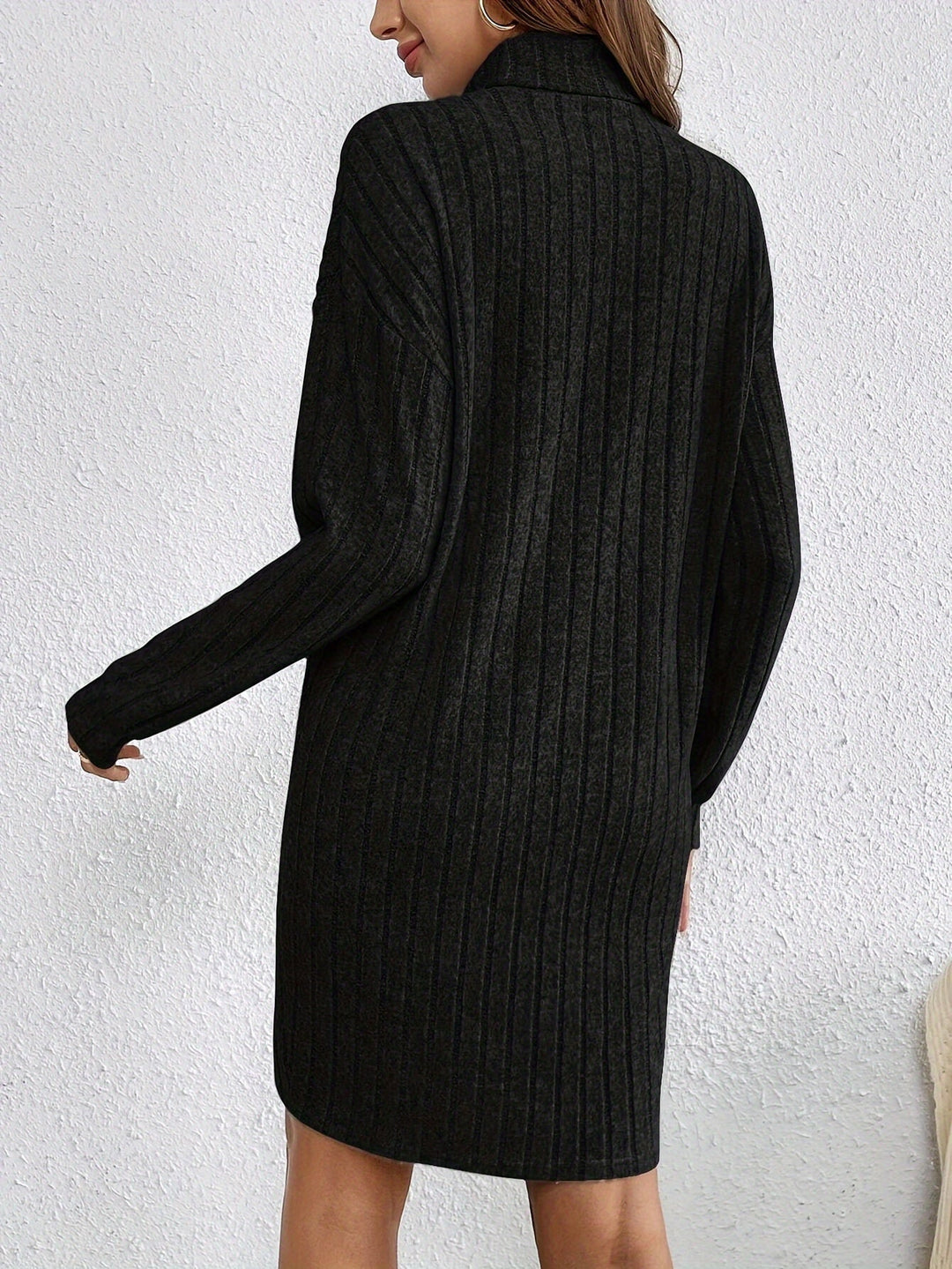 Beverly | Ribbed Textured Sweater Dress