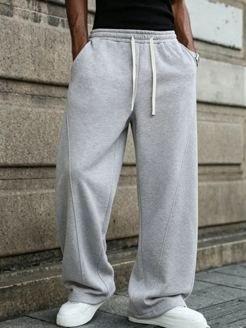 Men’s Casual Jogger Pants Loose Fit Drawstring Waist Everyday Trousers