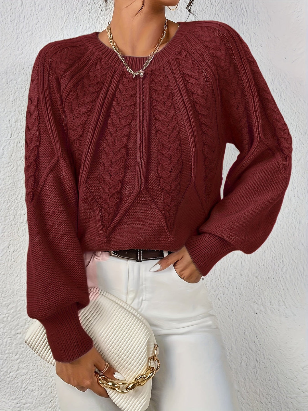 Eleanor | Relaxed Cable-Knit Sweater