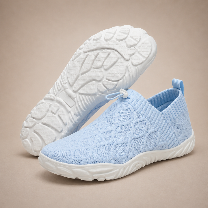 Knit Slip On Sneakers – Lightweight Cloud Comfort Walking Shoes