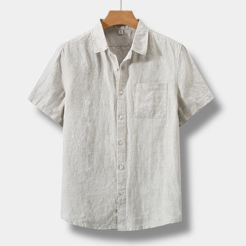 Men’s Short Sleeve Casual Button Up Shirt Summer Everyday Top