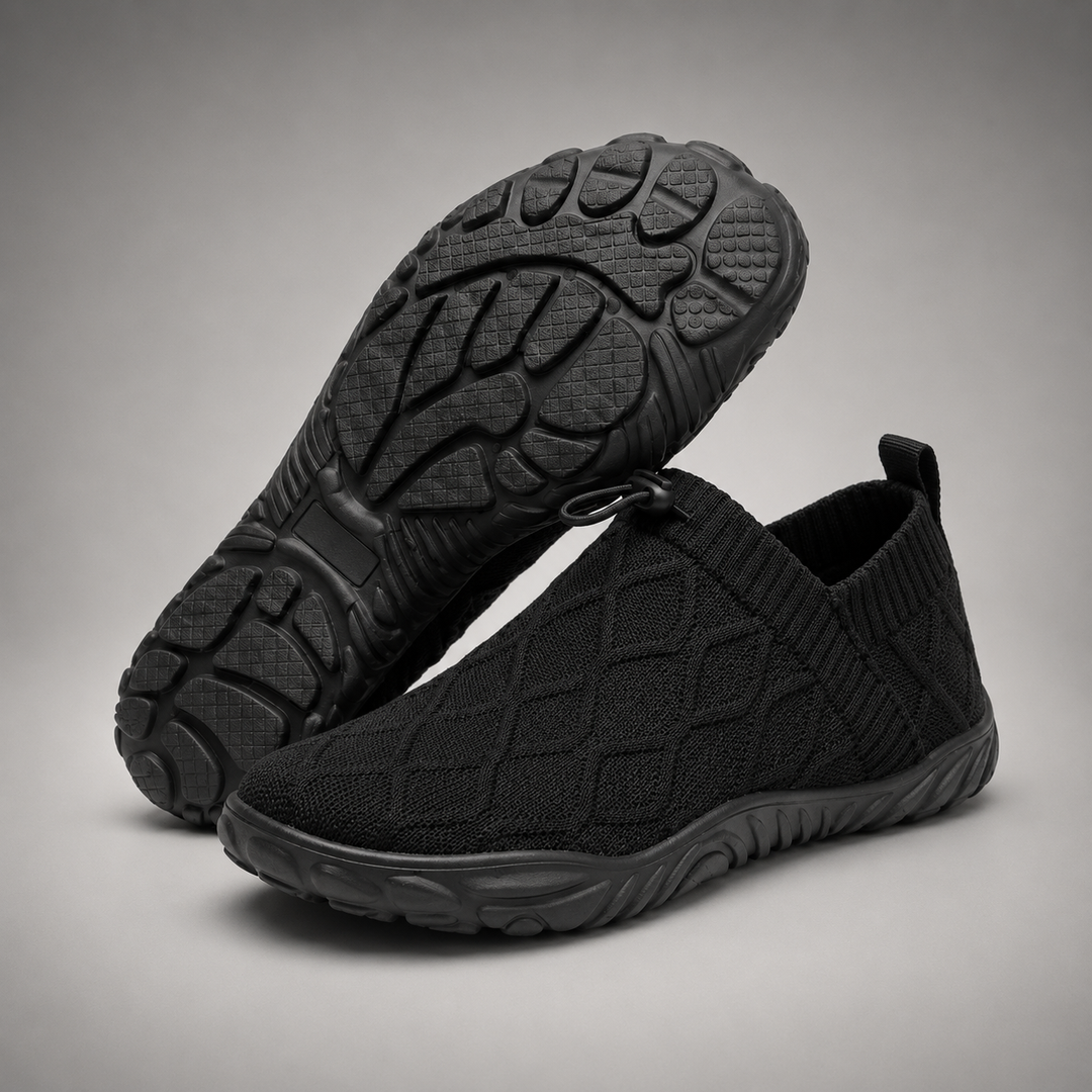 Knit Slip On Sneakers – Lightweight Cloud Comfort Walking Shoes