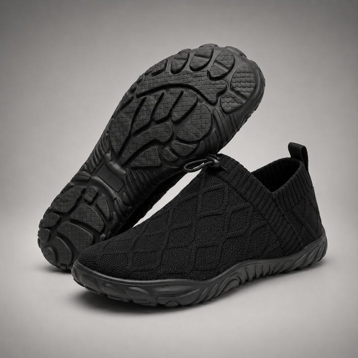 Knit Slip On Sneakers – Lightweight Cloud Comfort Walking Shoes