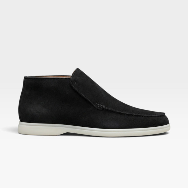 Men's Classic Suede Loafer Boots – Comfortable Slip-On Fit
