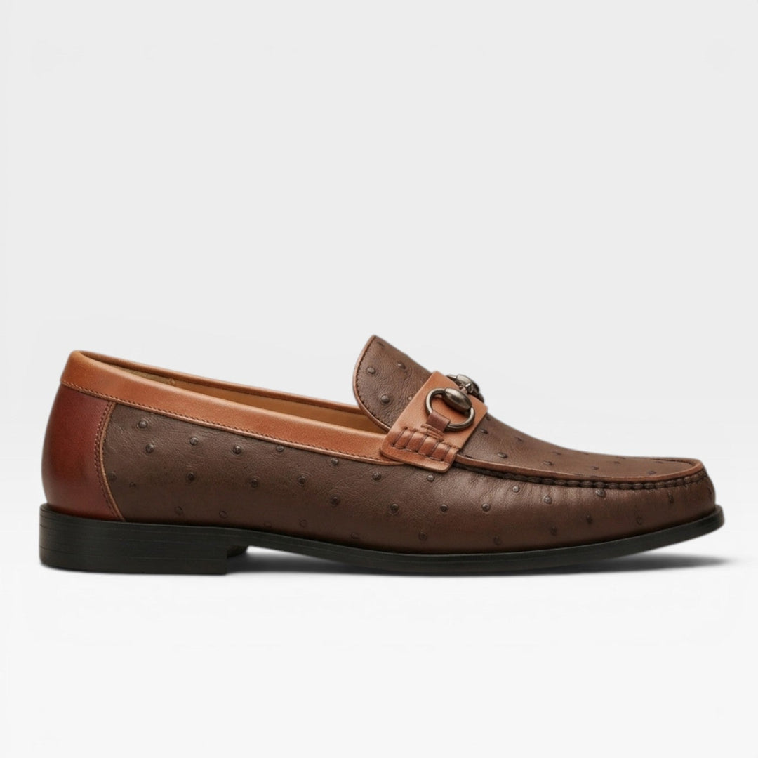 Men's Genuine Leather Bit Loafers – Classic Slip On Smart Dress Shoes