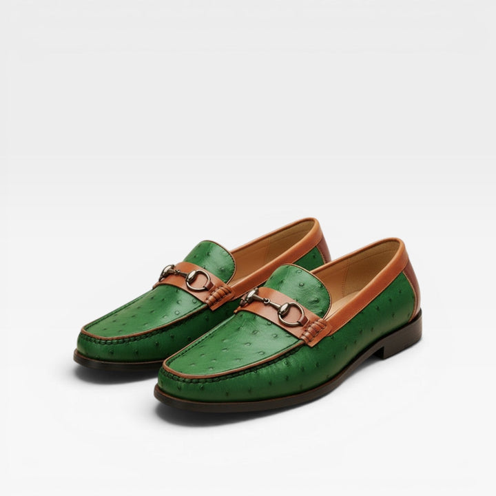 Men's Genuine Leather Bit Loafers – Classic Slip On Smart Dress Shoes