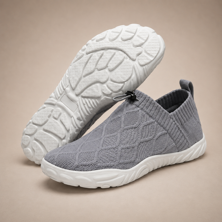 Knit Slip On Sneakers – Lightweight Cloud Comfort Walking Shoes
