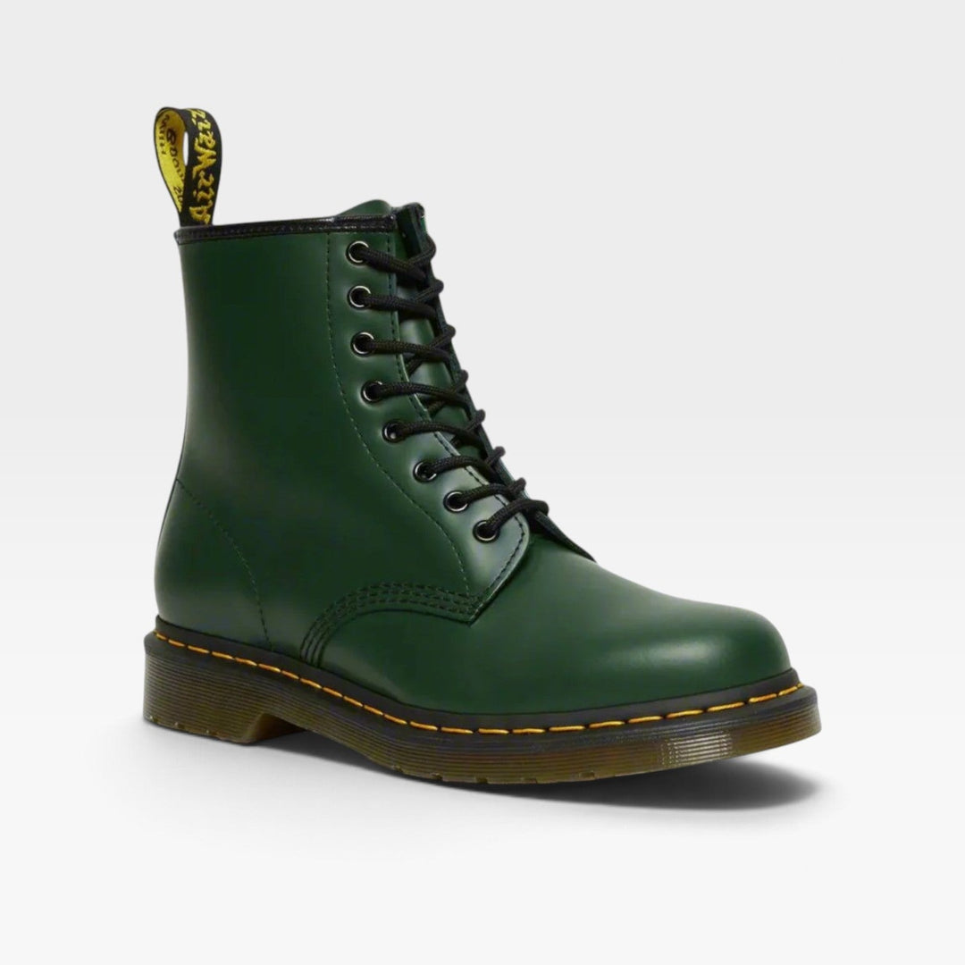 Women's Leather Combat Boots – Classic Lace Up Ankle Boots