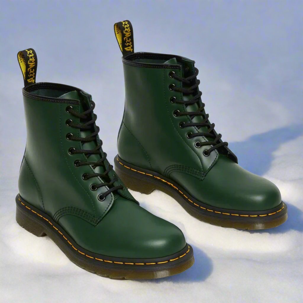 Women's Leather Combat Boots – Classic Lace Up Ankle Boots