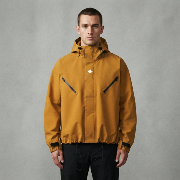 Men’s Hooded Windbreaker Jacket Casual Outdoor Zip Up Outerwear