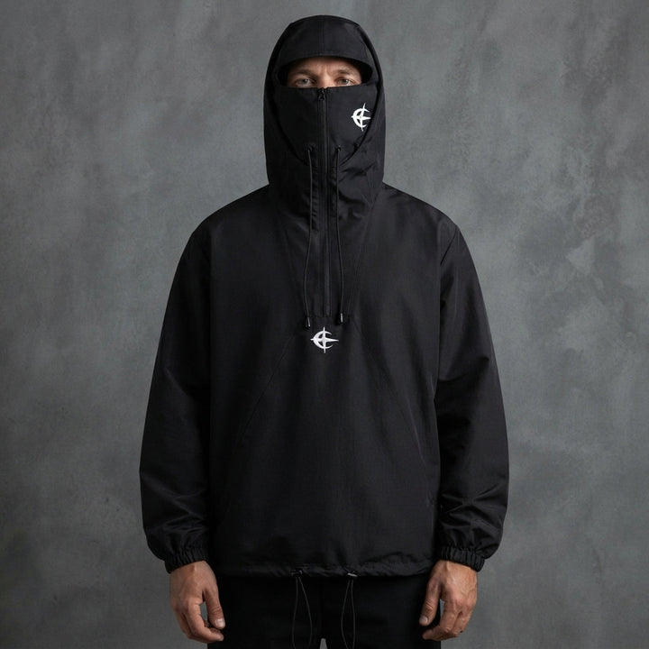 Men’s Hooded Windbreaker Jacket Casual Zip Up Outdoor Outerwear