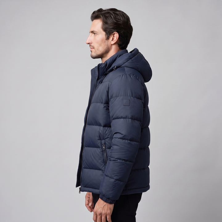 Men's Quilted Hooded Puffer Jacket