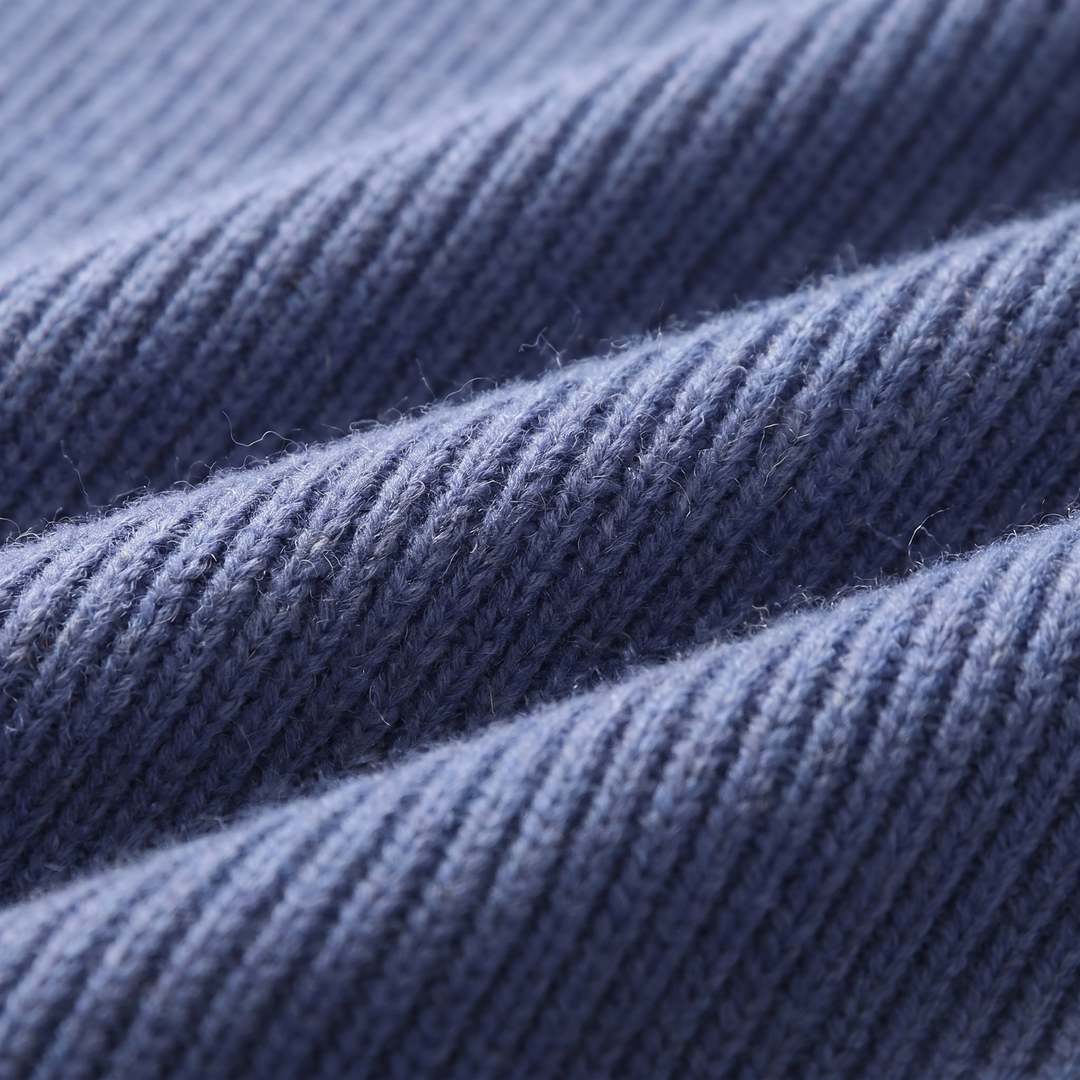 Men's Ribbed Wool Full-Zip Cardigan