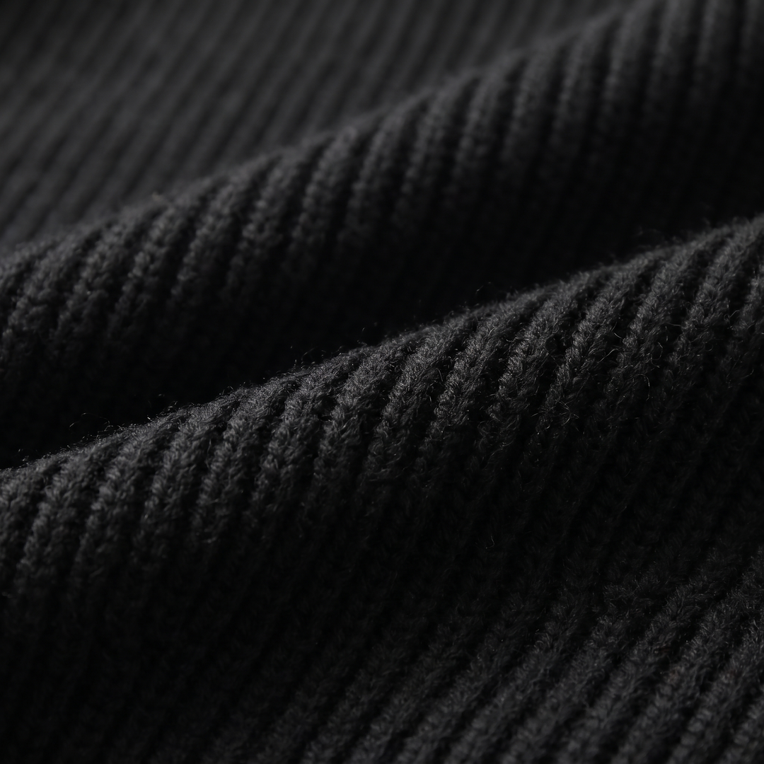 Men's Ribbed Wool Full-Zip Cardigan