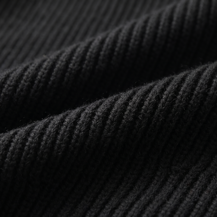 Men's Ribbed Wool Full-Zip Cardigan