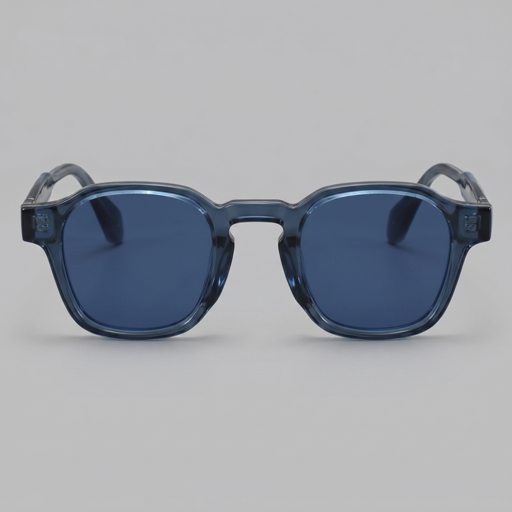Men's Vintage Square Sunglasses with Dark Lenses
