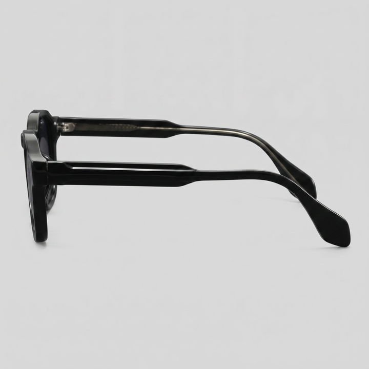 Men's Vintage Square Sunglasses with Dark Lenses