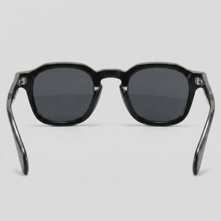 Men's Vintage Square Sunglasses with Dark Lenses